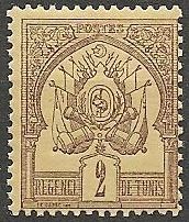 Régence de Tunis - 2 c