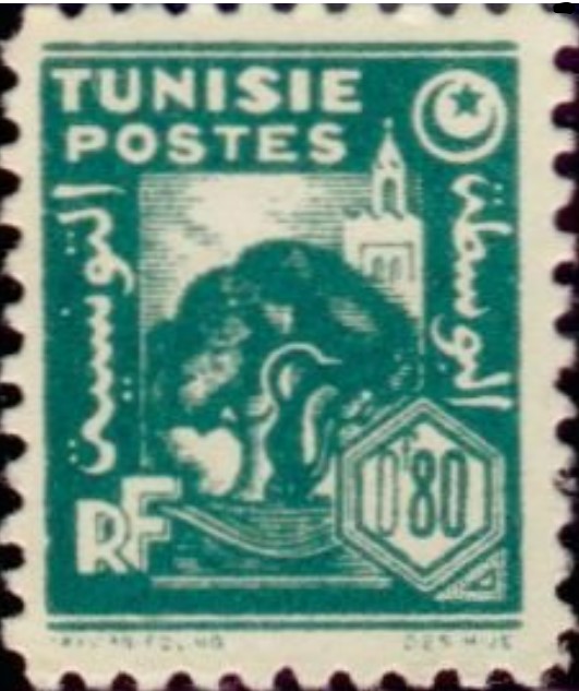 Olivier et mosquée - 80 Centimes