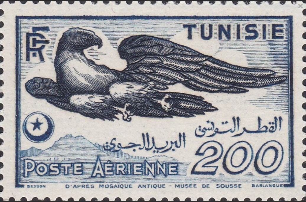 Aigle, d'après mosaïque antique-musée de Sousse