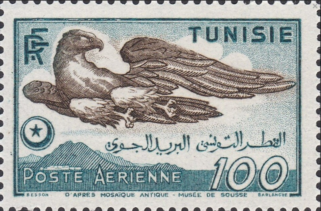 Aigle, d'après mosaïque antique-musée de Sousse