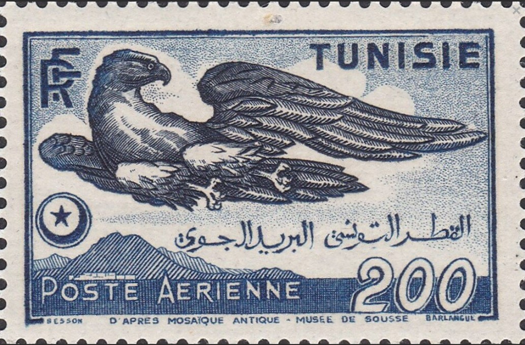 Aigle, d'après mosaïque antique-musée de Sousse