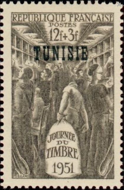 Journée du timbre. Wagon-poste