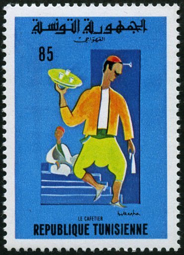 Scènes de la vie tunisienne. Le cafetier